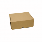 Caja automontable con doble cinta adhesiva cerrada