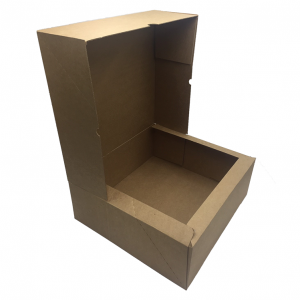 Caja con puntos de pegado abierta_embalaje ecommerce