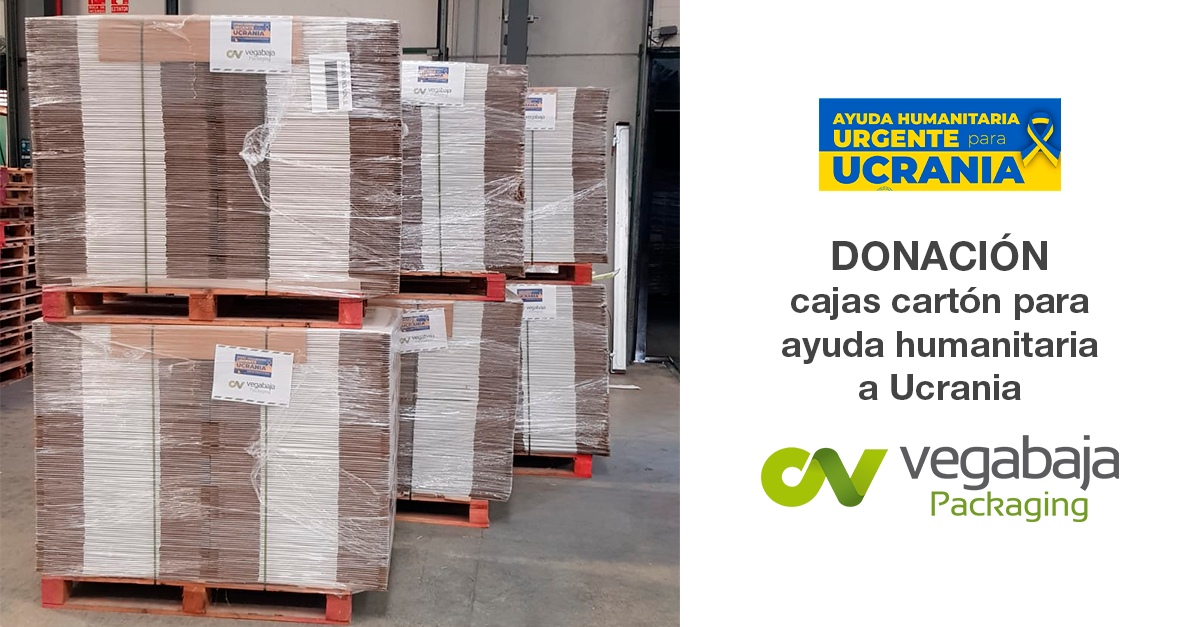Donación cajas ayuda a Ucrania